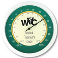 12" Round Wall Thermometer with Full Color Imprint